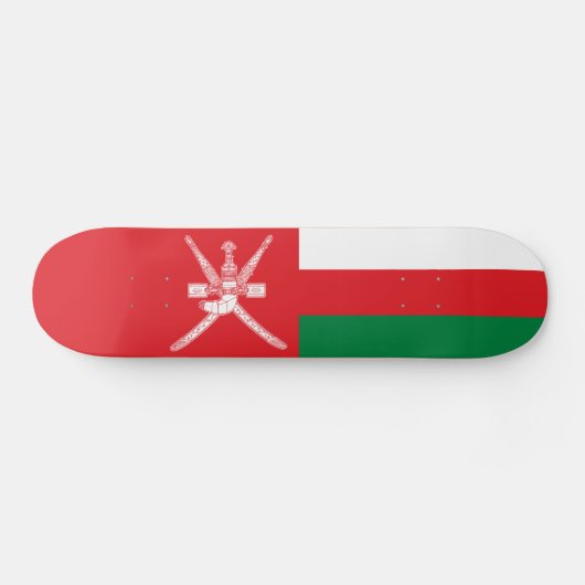 Oman Flag Skateboard (Horizontal)