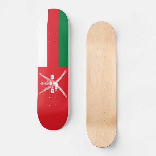 Oman Flag Skateboard (Vorderseite)