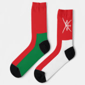 Oman Flag Socken (Linkes Detail)