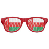 Oman Flag Sonnenbrille (Vorderseite)