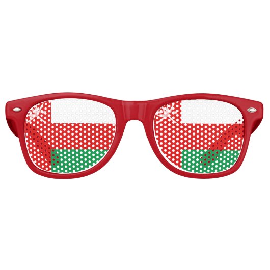 Oman Flag Sonnenbrille (Vorderseite)
