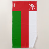 Oman Flag Splendid Patriotic Strandtuch (Vorderseite)