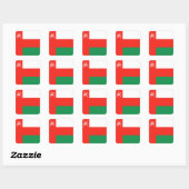 Oman Flag Sticker (Blatt)
