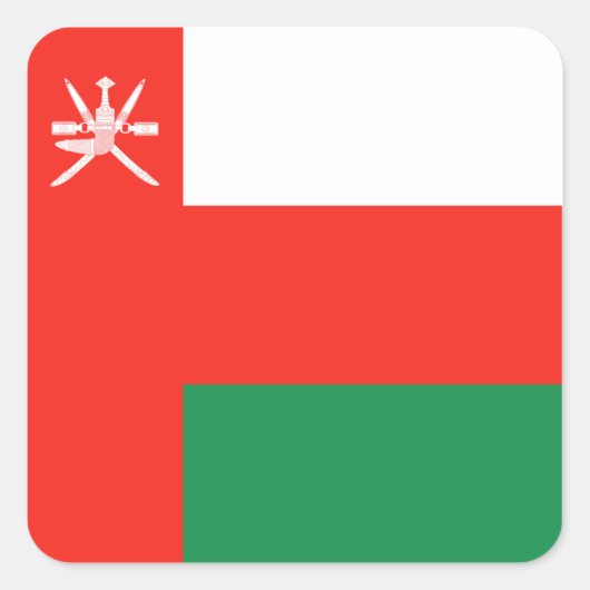 Oman Flag Sticker (Vorderseite)