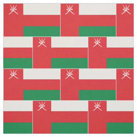 Oman Flag Stoff (Muster)