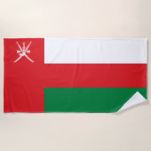 Oman Flag Strandtuch (Vorderseite)
