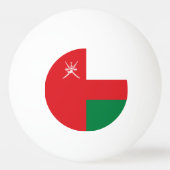 Oman Flag Tischtennisball (Rückseite)
