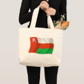 Oman Flag Tote Bag Jumbo Stoffbeutel (Vorderseite (Produkt))