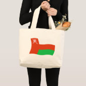 Oman Flag Tote Bag Jumbo Stoffbeutel (Vorderseite (Produkt))
