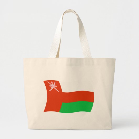 Oman Flag Tote Bag Jumbo Stoffbeutel (Vorne)