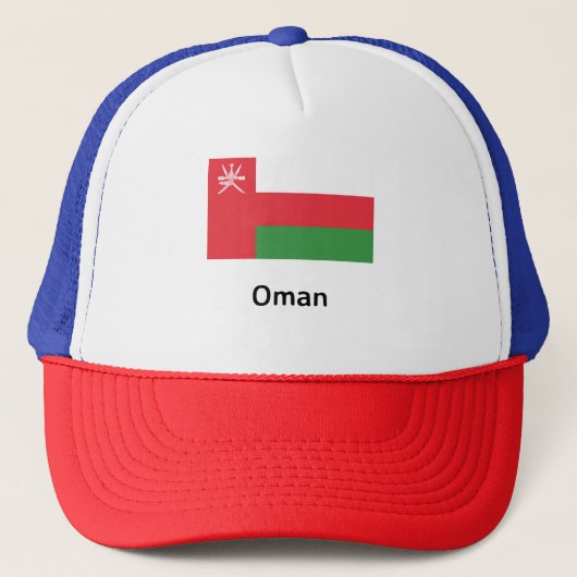 Oman Flag Truckerkappe (Vorderseite)