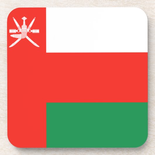 Oman Flag Untersetzer (Vorderseite)
