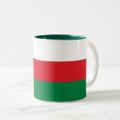 Oman Flag Zweifarbige Tasse (VorderseiteRechts)