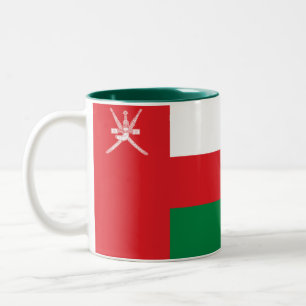 Oman Flag Zweifarbige Tasse