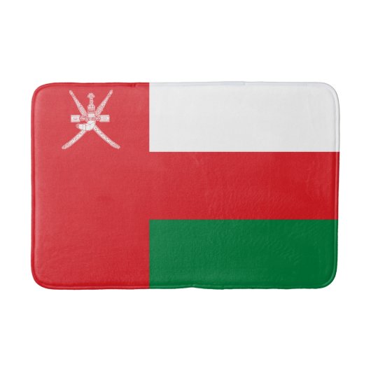 Oman-Flagge Badematte (Vorderseite)