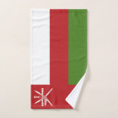 Oman-Flagge Badhandtuch Set (Handtuch)