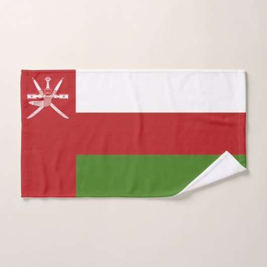 Oman-Flagge Badhandtuch Set (Handtuch)