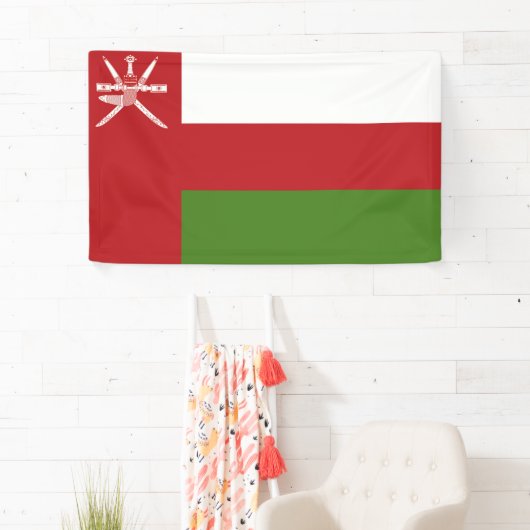 Oman-Flagge Banner (Insitu)