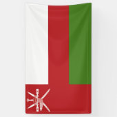 Oman-Flagge Banner (Vertikal)