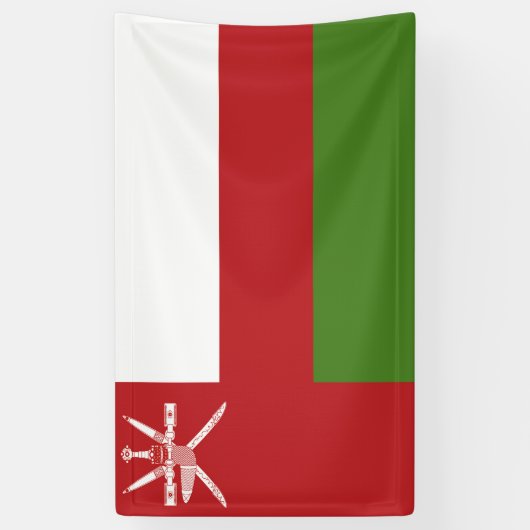 Oman-Flagge Banner (Vertikal)
