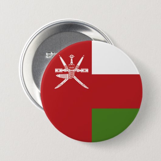 Oman-Flagge Button (Vorne & Hinten)