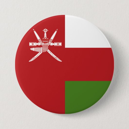 Oman-Flagge Button (Vorderseite)