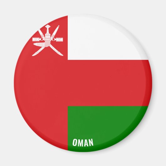 Oman-Flagge Charmantes Patriotisches Magnet (Vorne)