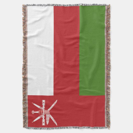 Oman-Flagge Decke (Vorderseite Vertikal)