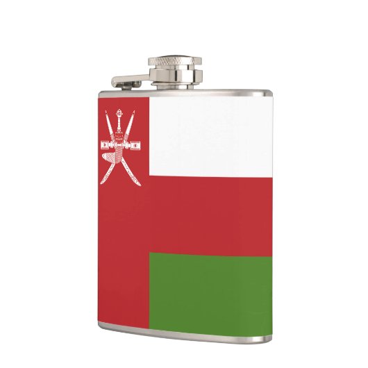 Oman-Flagge Flachmann (Links)