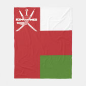 Oman-Flagge Fleecedecke (Vorderseite)