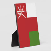 Oman-Flagge Fotoplatte (Seite)