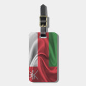 Oman-Flagge Gepäckanhänger (Vorderseite vertikal)