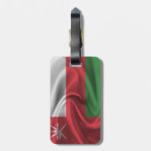 Oman-Flagge Gepäckanhänger (Rückseite vertikal)