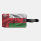 Oman-Flagge Gepäckanhänger (Rückseite horizontal)