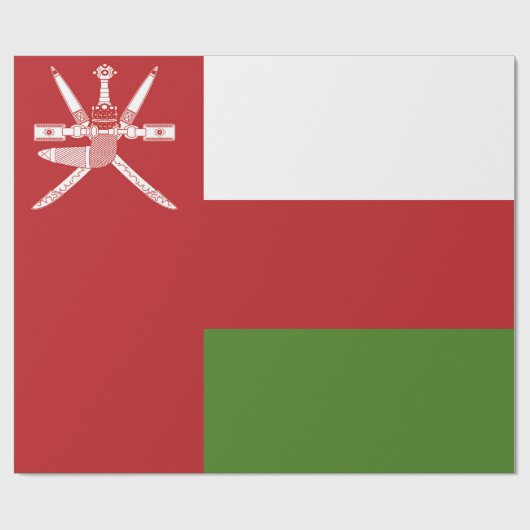Oman-Flagge Geschenkpapier (Flach)