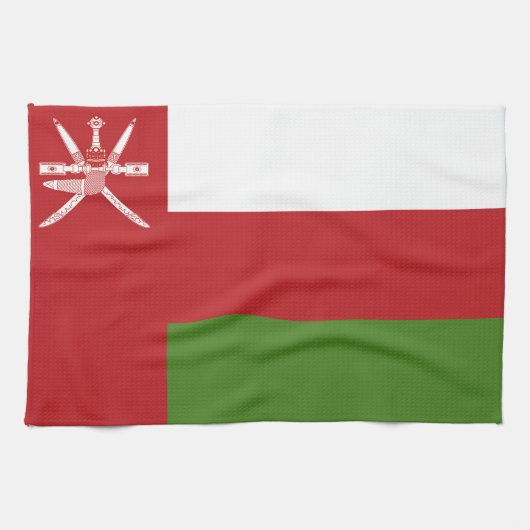 Oman-Flagge Geschirrtuch (Horizontal)