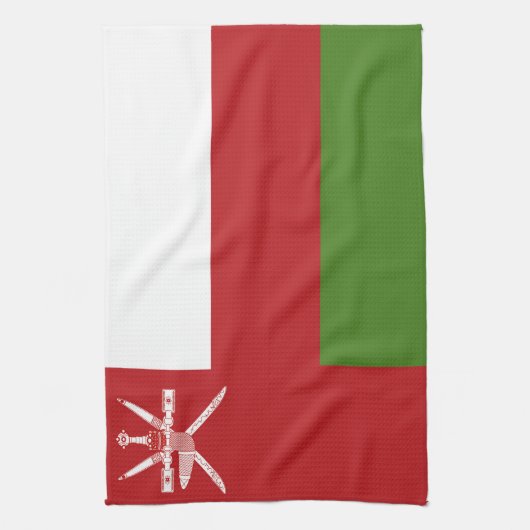 Oman-Flagge Geschirrtuch (Vertikal)