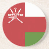 Oman-Flagge Getränkeuntersetzer (Vorne)