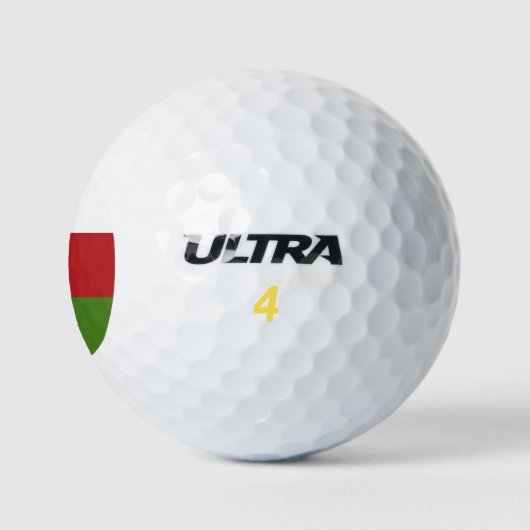 Oman-Flagge Golfball (Logo)