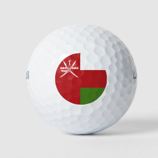 Oman-Flagge Golfball (Vorderseite)