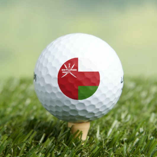 Oman-Flagge Golfball (Insitu T-Shirt)