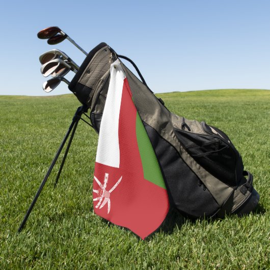 Oman-Flagge Golfhandtuch (Gras)