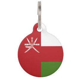 Oman-Flagge Haustiermarke