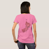 Oman-Flagge + Karten-T - Shirt (Schwarz voll)