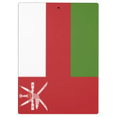 Oman-Flagge Klemmbrett (Rückseite)