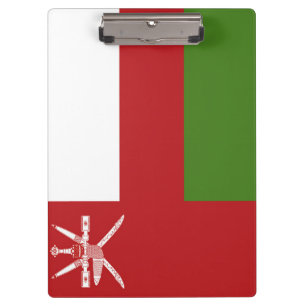 Oman-Flagge Klemmbrett