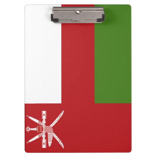 Oman-Flagge Klemmbrett (Vorderseite)
