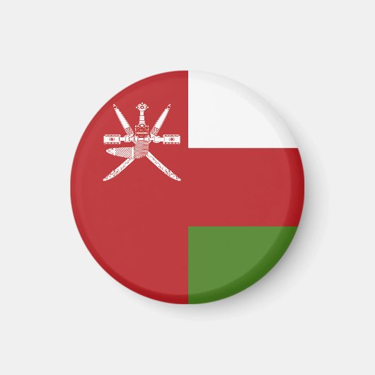 Oman-Flagge Magnet (Vorne)