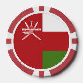 Oman-Flagge Pokerchips (Vorderseite)