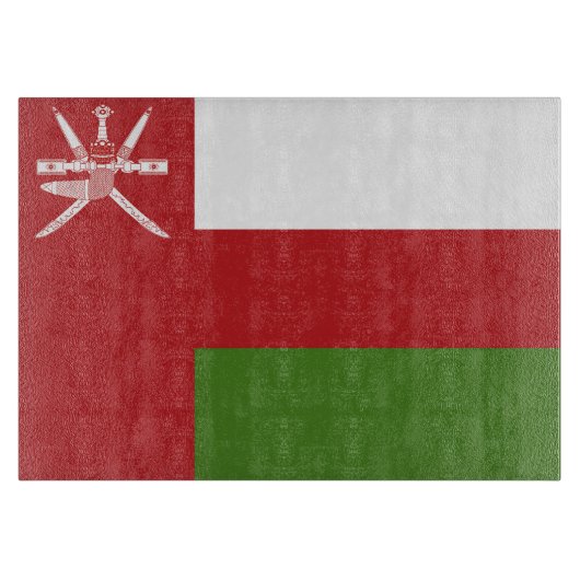 Oman-Flagge Schneidebrett (Vorderseite)